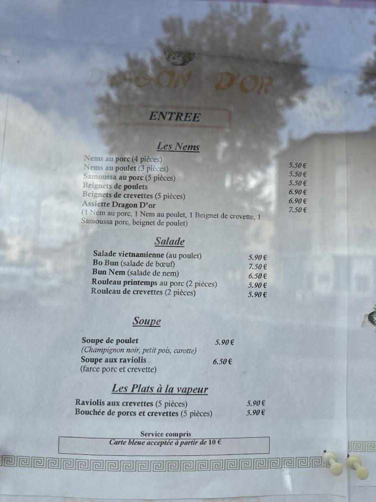 Restaurant Le Dragon d'Or - Menu Image 4